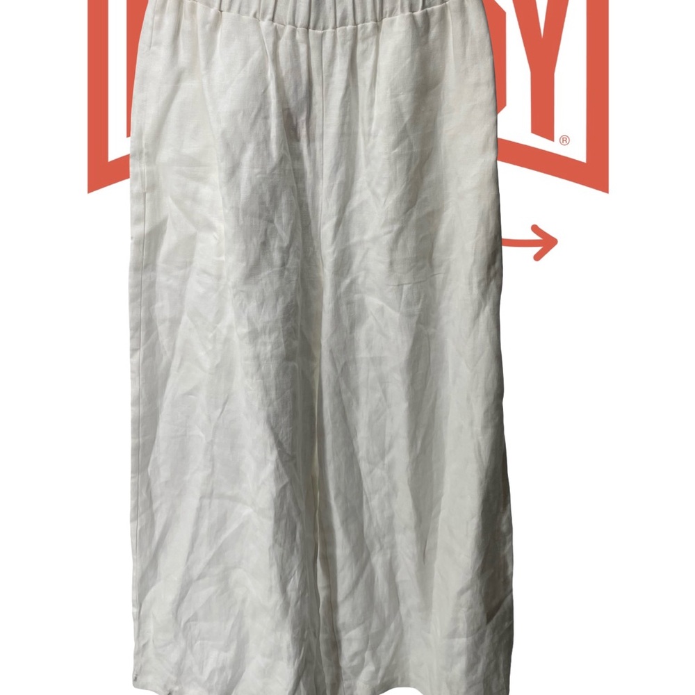 Reformation Cream Elastic Waist Pants